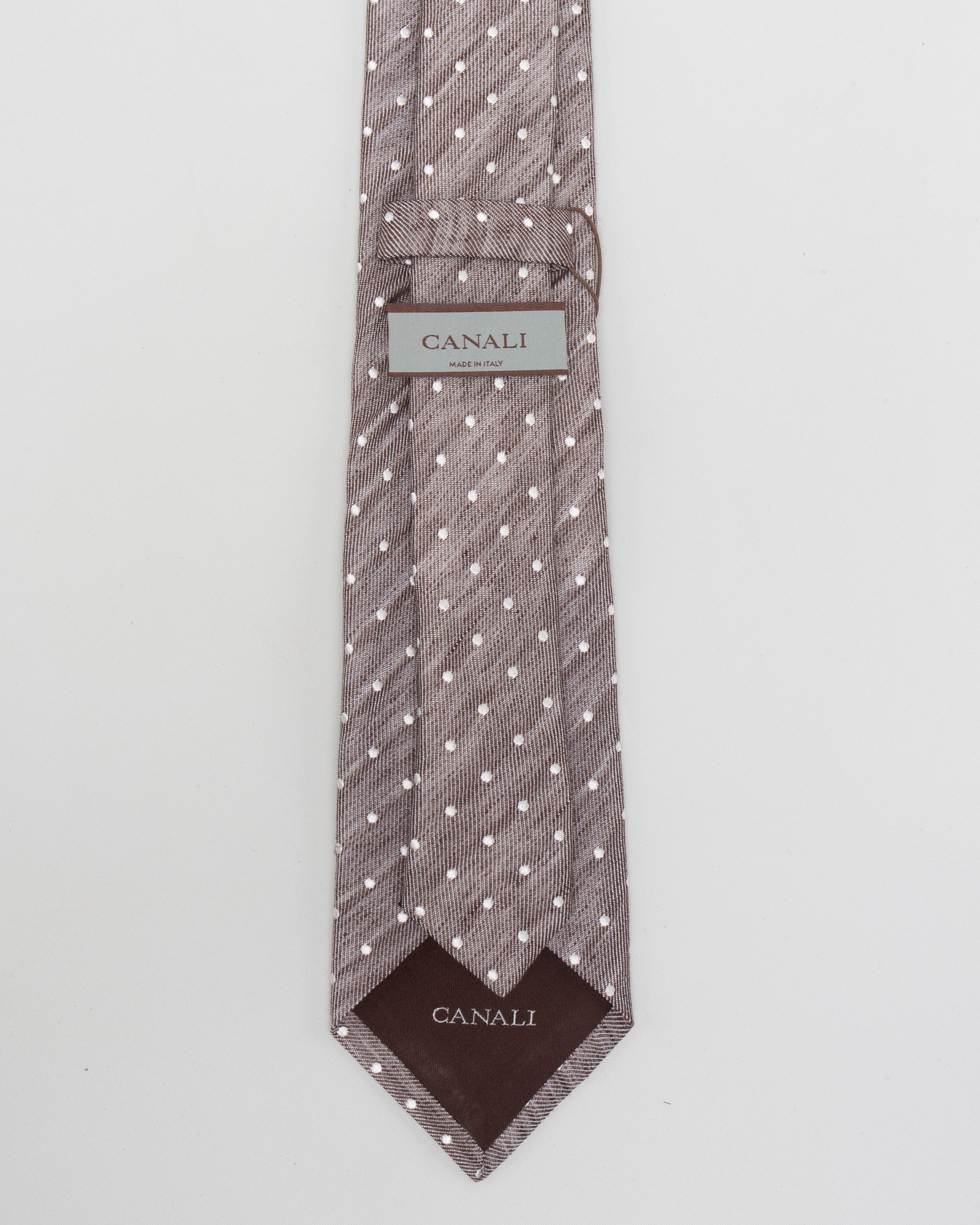 CANALI - Cravatta in seta fiammata pois | macciocu.com