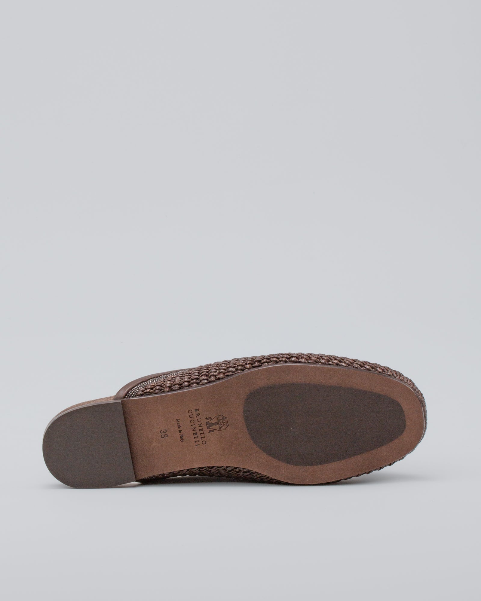 BRUNELLO CUCINELLI - Slipper in rafia | macciocu.com