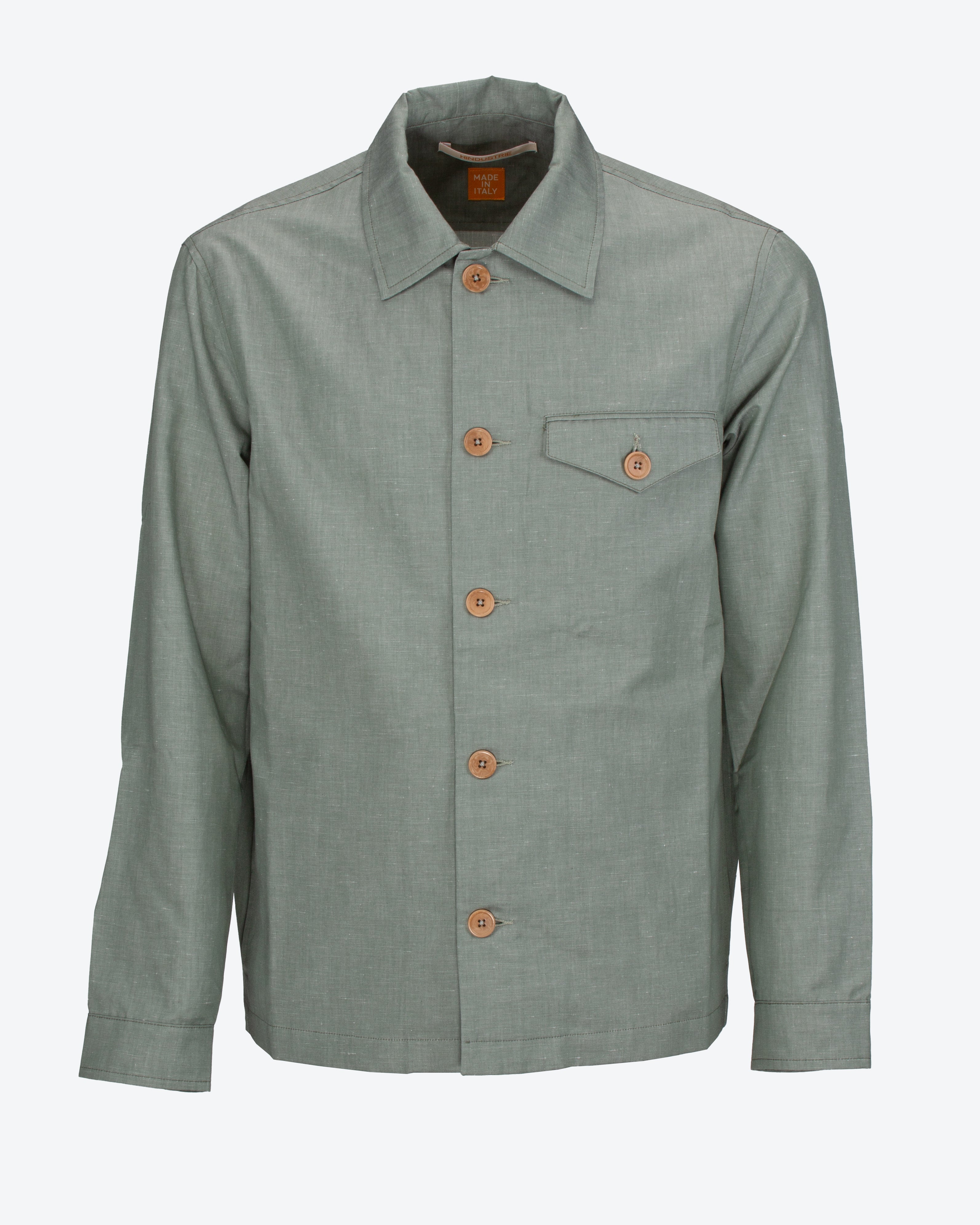 HINDUSTRIE - Overshirt in lino e cotone | macciocu.com