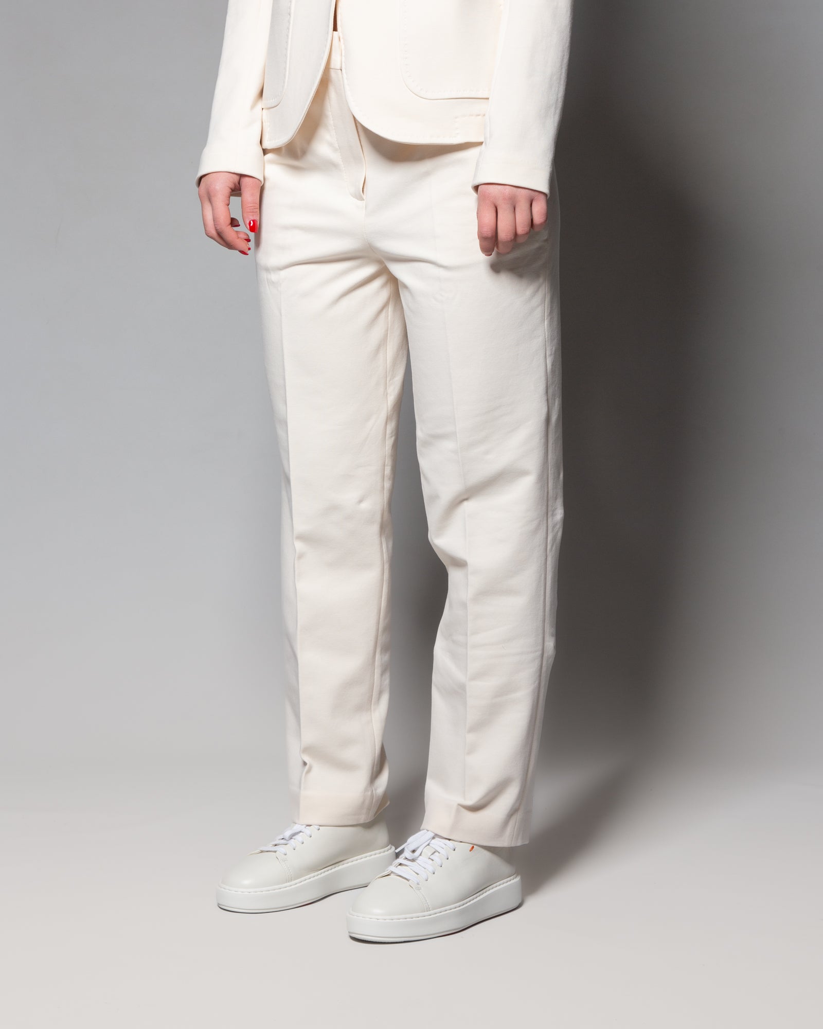 CIRCOLO 1901 - Pantaloni carrot in jersey di cotone | macciocu.com