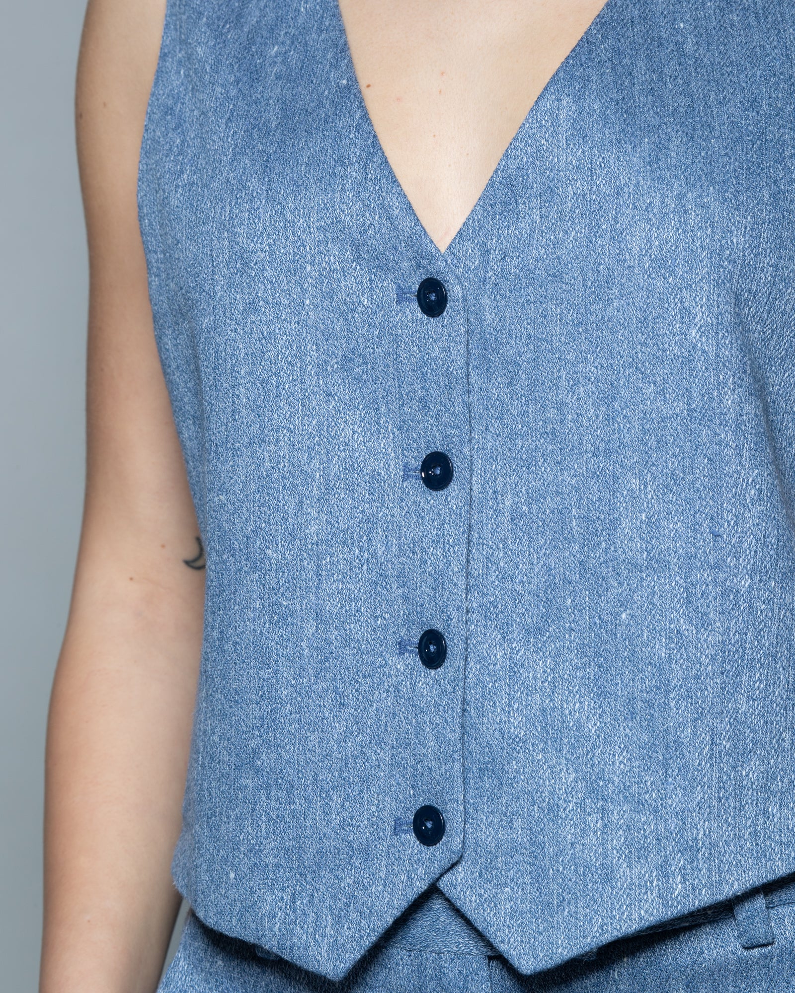 CIRCOLO 1901 - Gilet in lino e cotone | macciocu.com