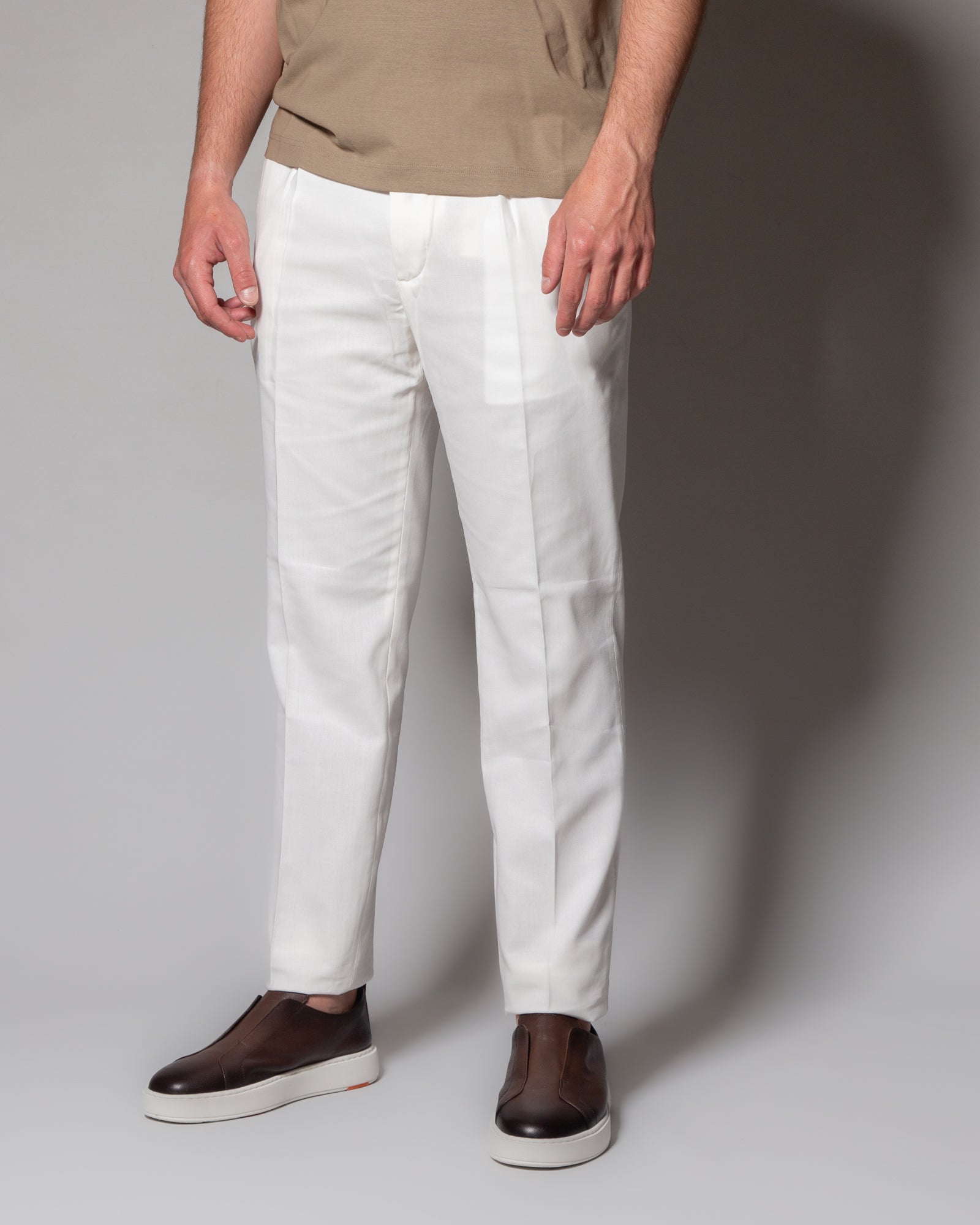HINDUSTRIE - Pantaloni chino con pinces | macciocu.com