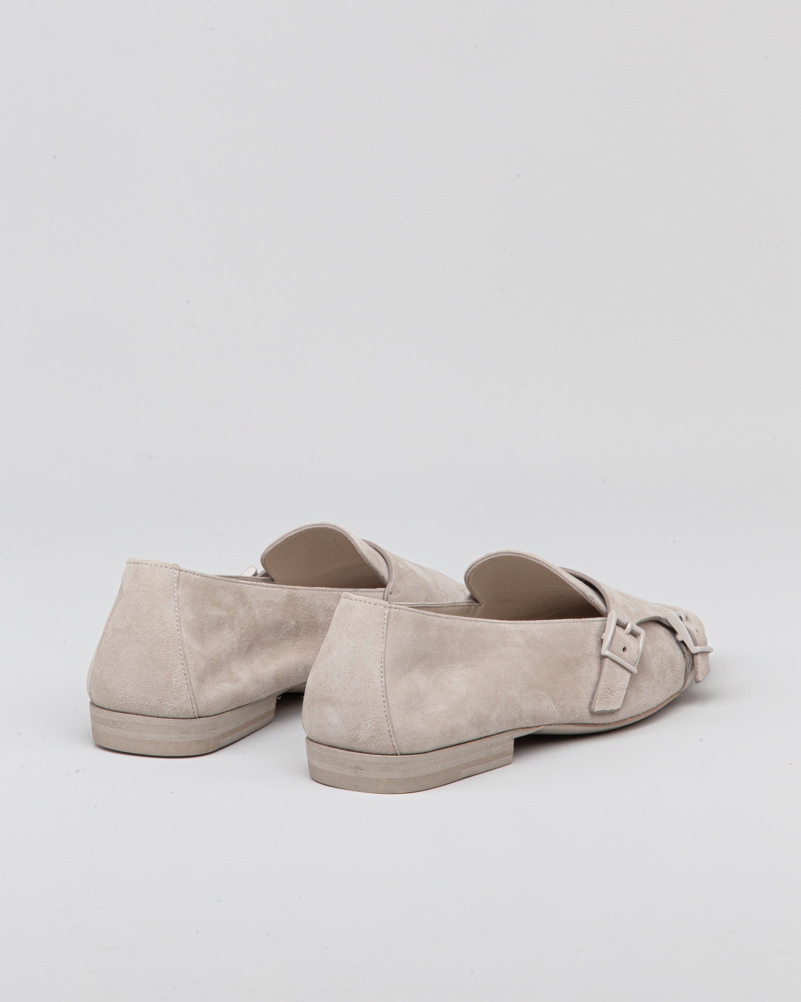 Doppia fibbia in pelle scamosciata - SANTONI | Risvolto.com