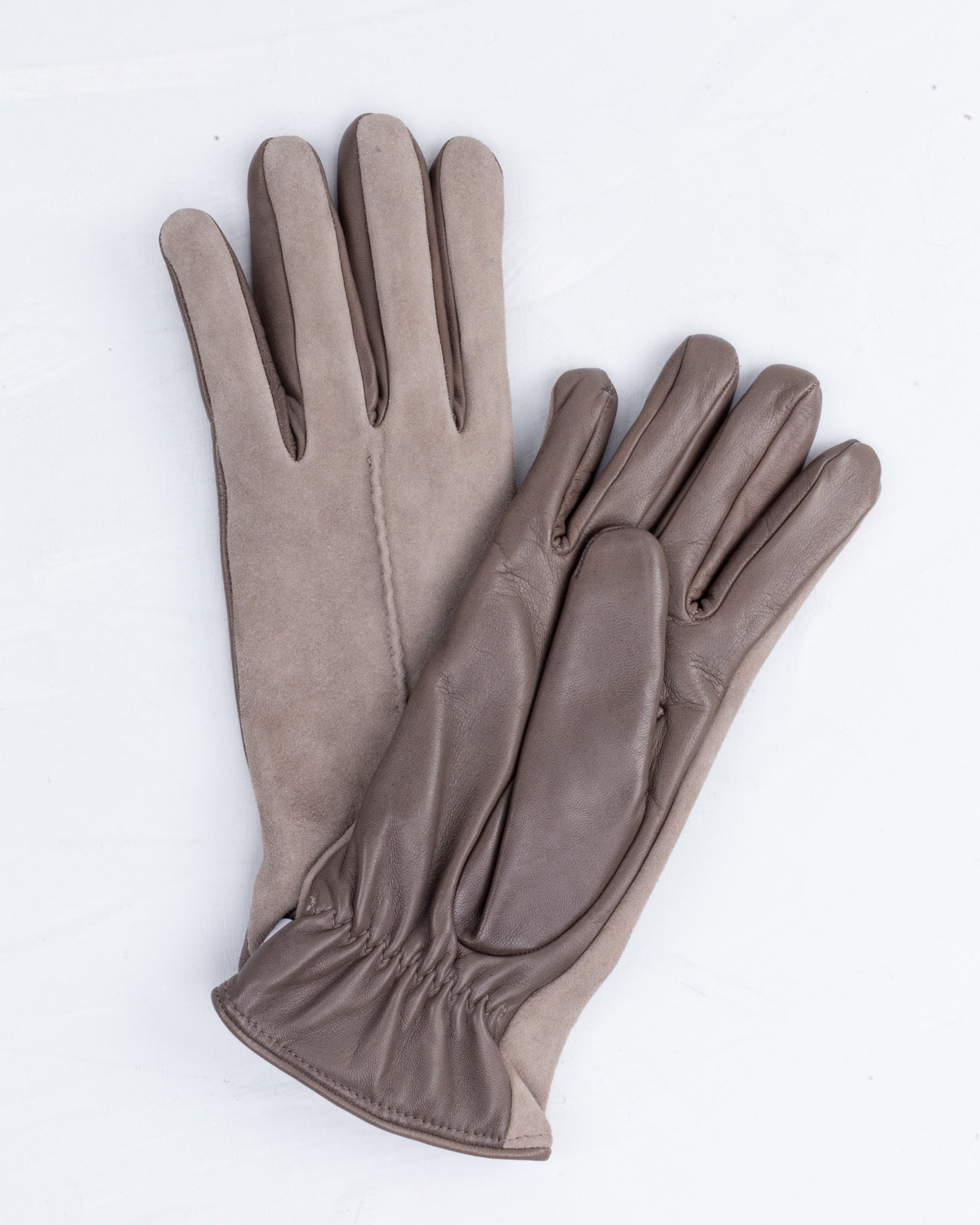 Guanti in nappa e pelle scamosciata - RESTELLI | Risvolto.com