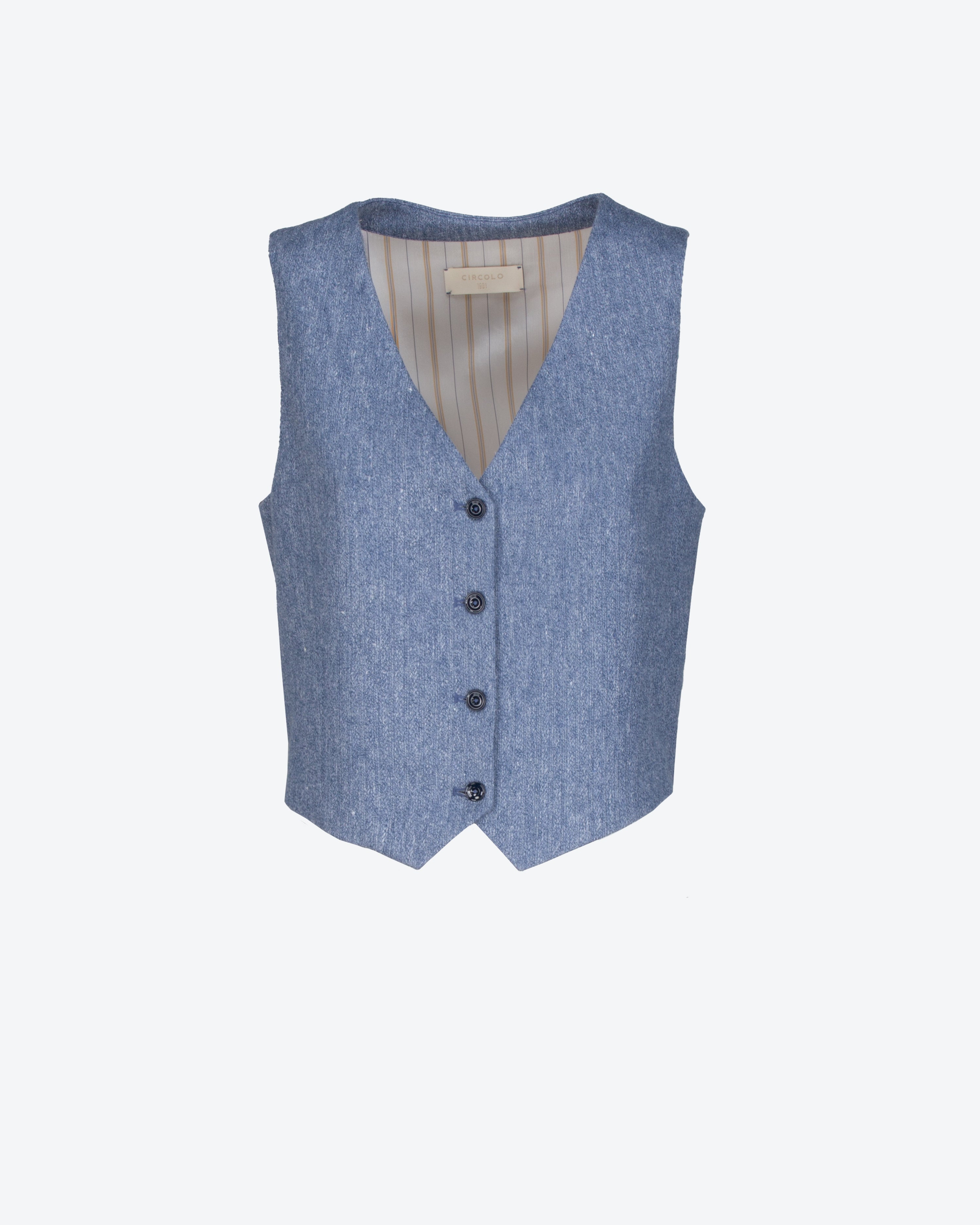 CIRCOLO 1901 - Gilet in lino e cotone | macciocu.com