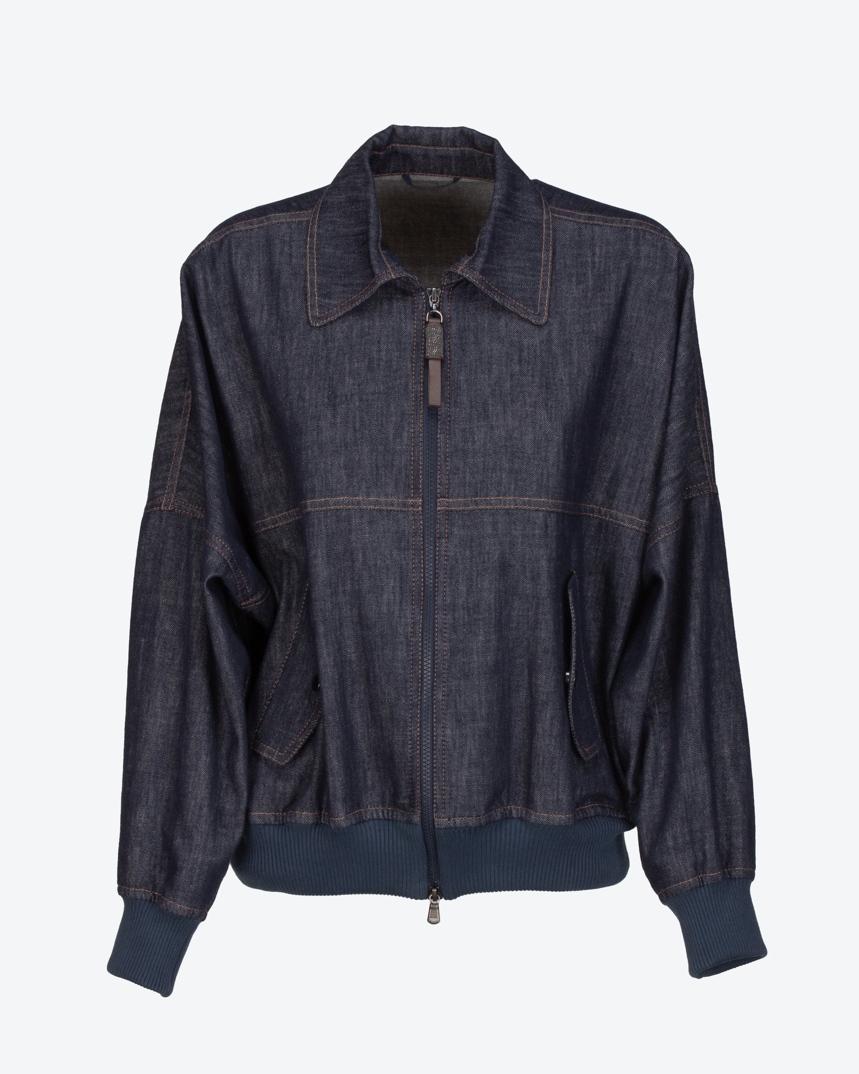 BRUNELLO CUCINELLI - Bomber in denim | macciocu.com