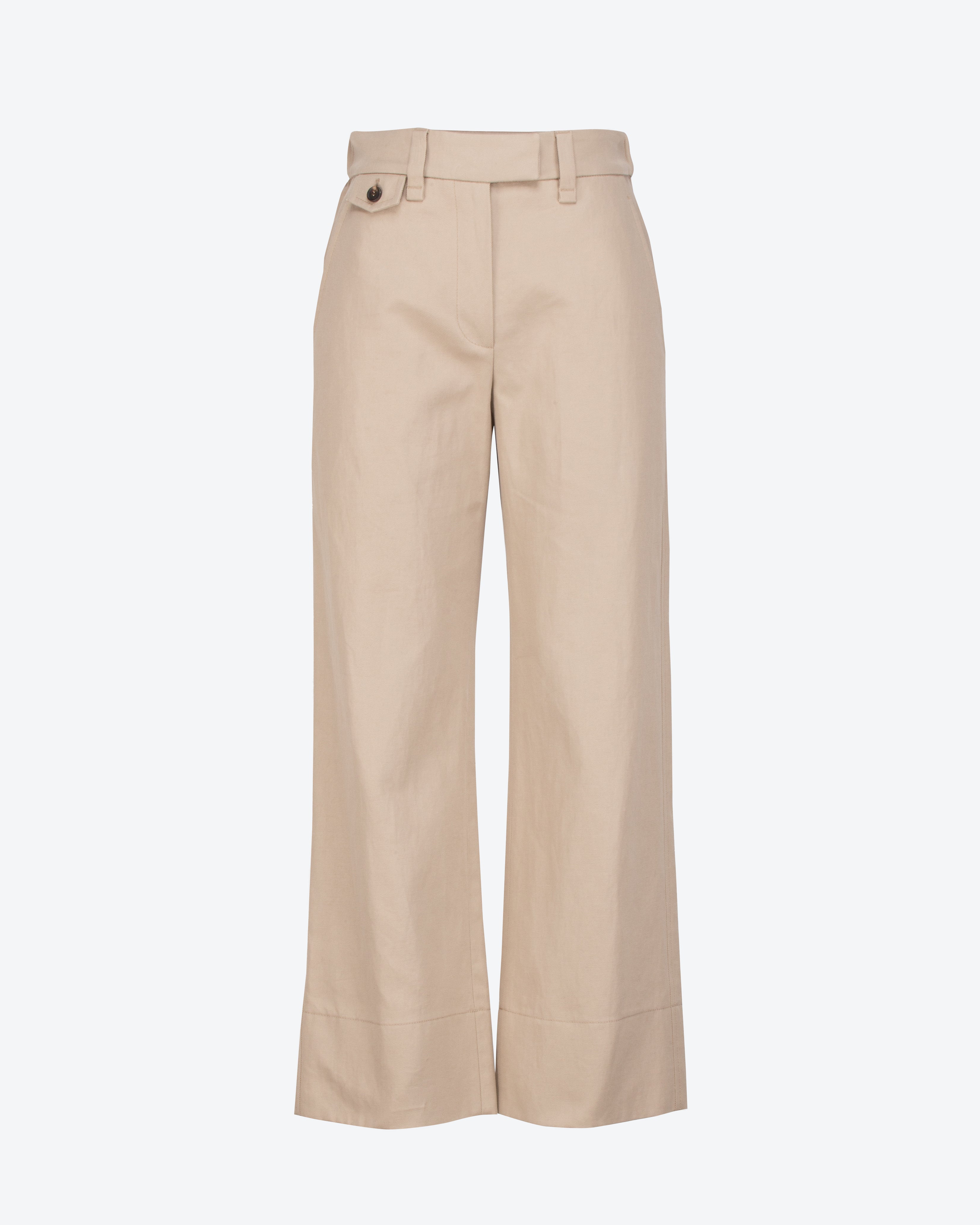 BRUNELLO CUCINELLI - Pantaloni Crop in cotone e lino | macciocu.com