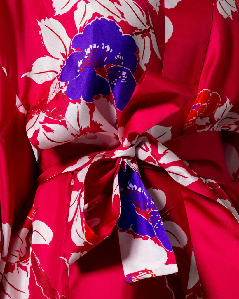 Kimono con fantasia floreale - PAROSH | Risvolto.com