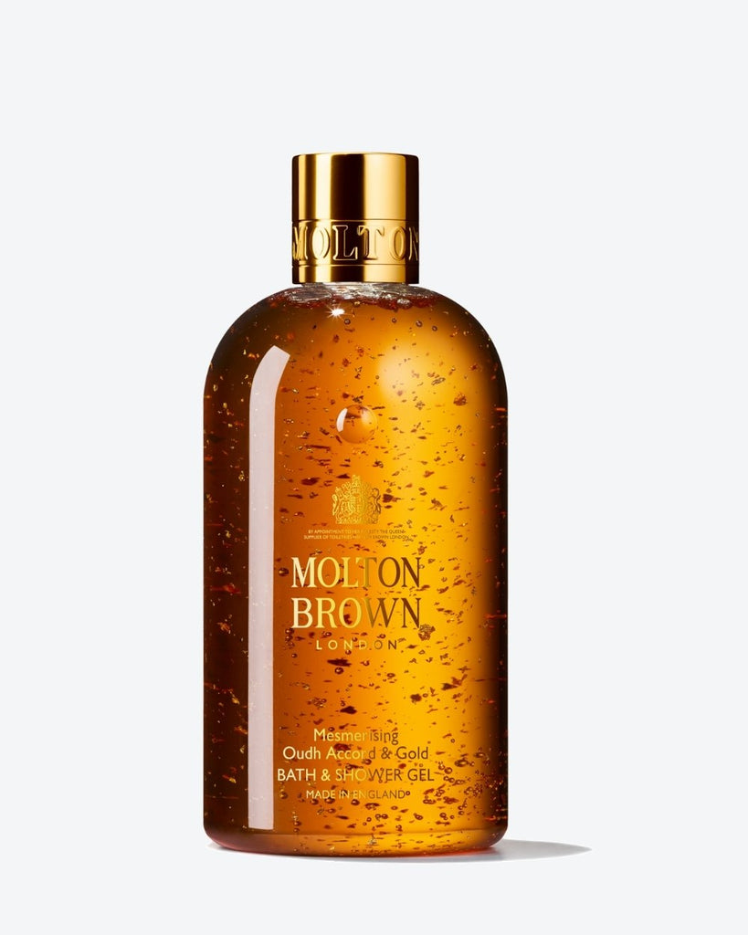 Mesmerising Oudh Accord & Gold Bath & Shower Gel - MOLTON BROWN London | Risvolto.com