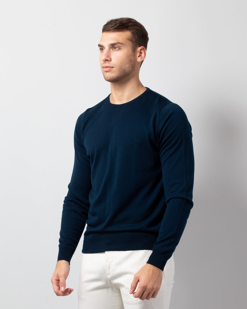 Pullover Lundy - girocollo in lana - JOHN SMEDLEY | Risvolto.com