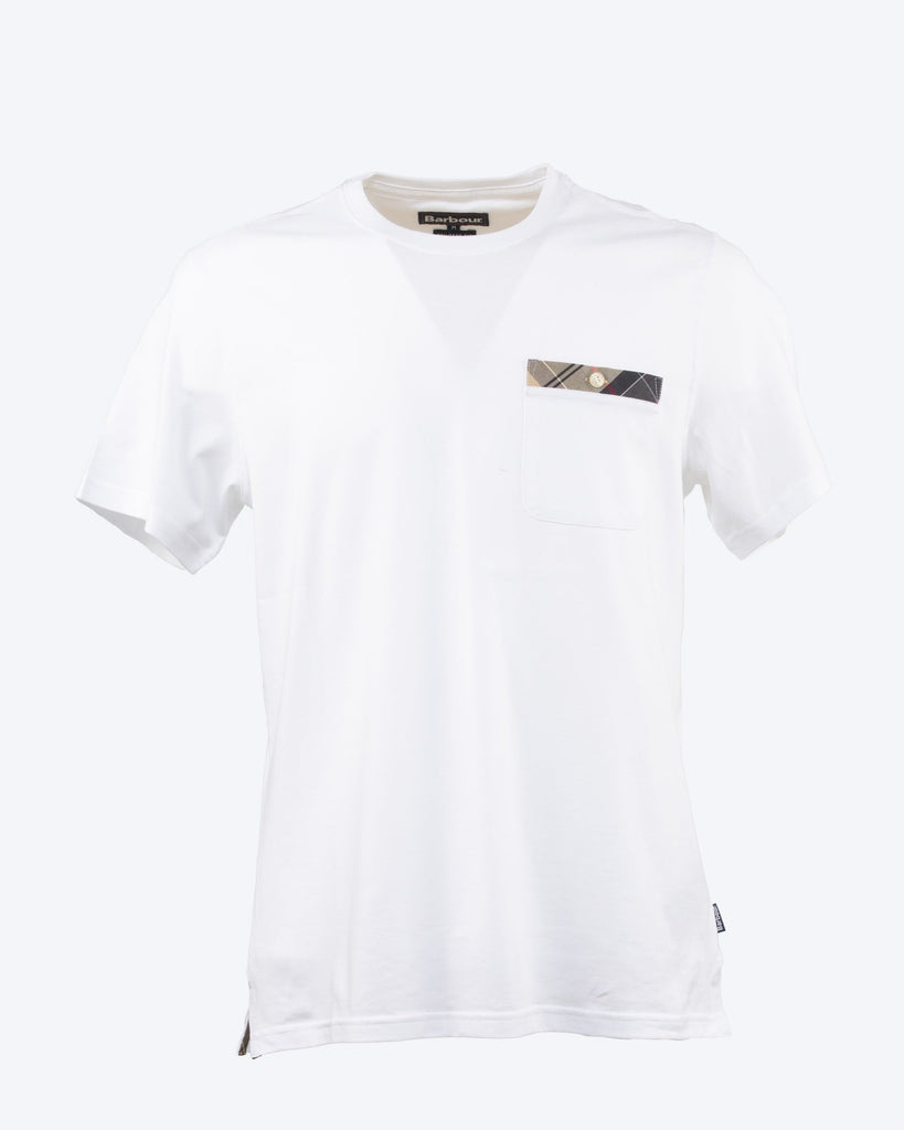T-shirt con taschino Tartan - BARBOUR | Risvolto.com